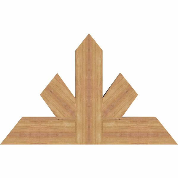 Ekena Millwork Saratoga Timber Gable Bracket, Western Red Cedar, 36"W x 23"H x 3 1/2"D x 5 1/2"F, 15/12 Pitch GBW036X23X0406SAR00SWR - main